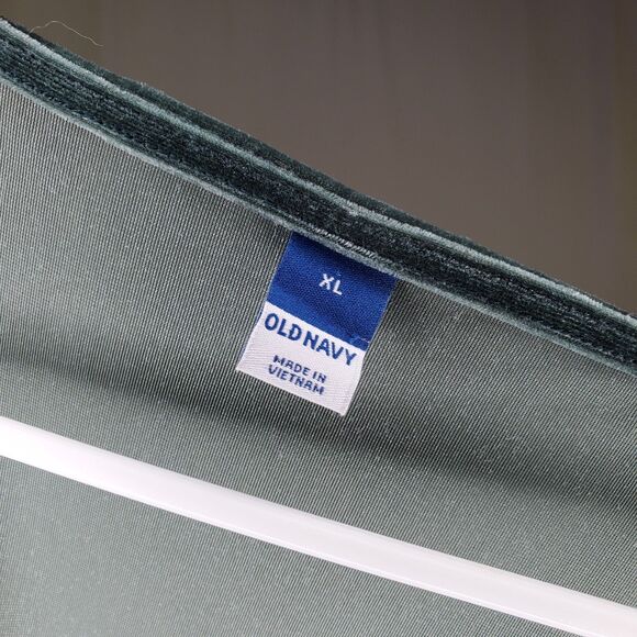 Old Navy Velvet Dress XL Empire Square Neck Mini - Picture 3 of 9